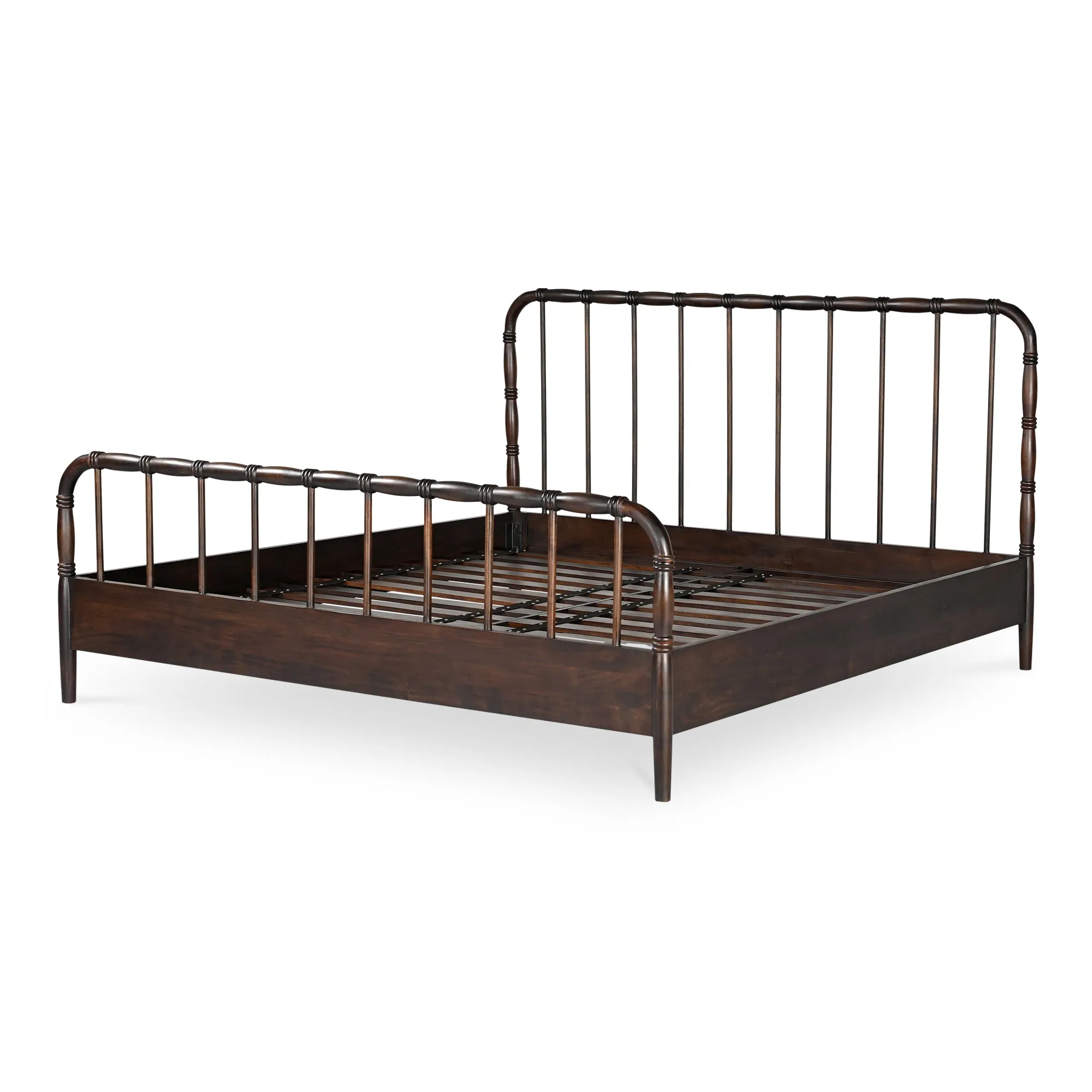 Timeless Elegance Solid Wood Turned Bed