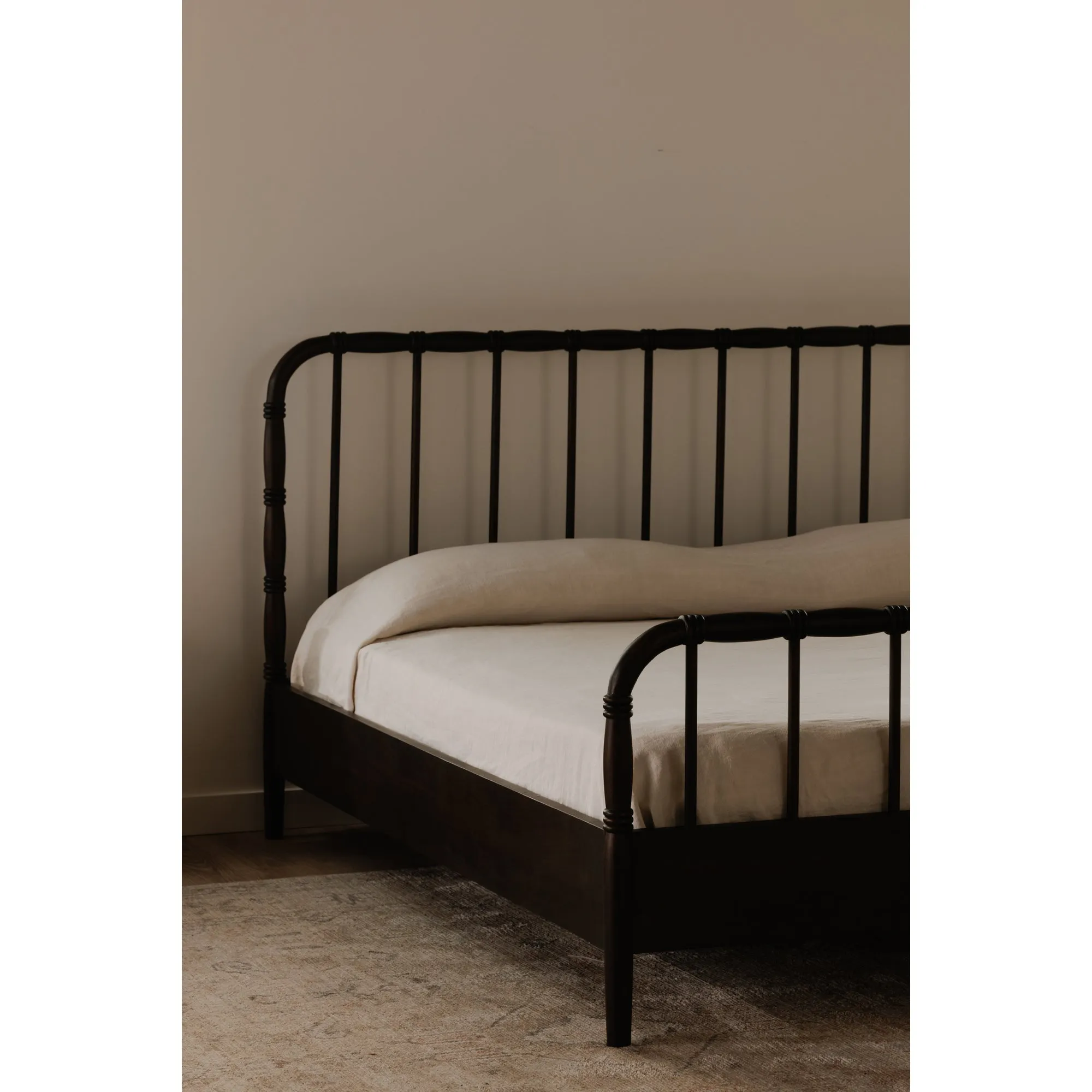 Timeless Elegance Solid Wood Turned Bed