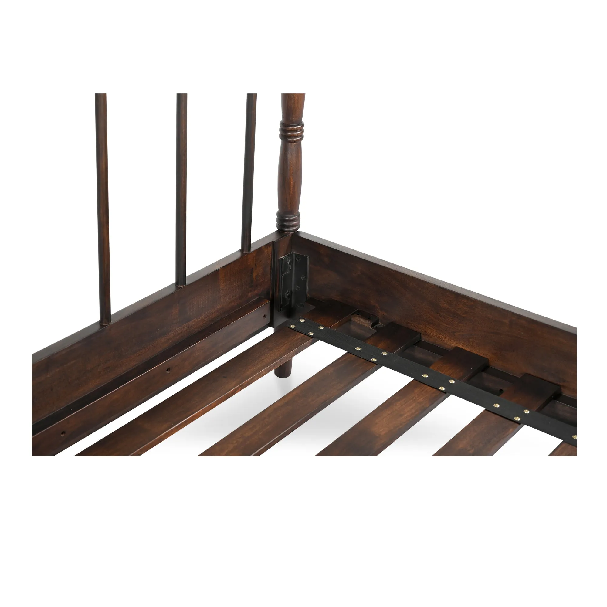 Timeless Elegance Solid Wood Turned Bed