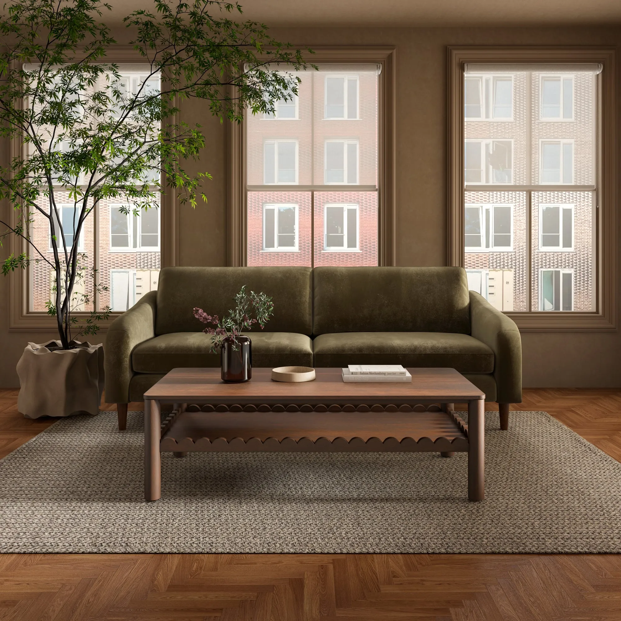 Timeless Elegance Transitional Sofa