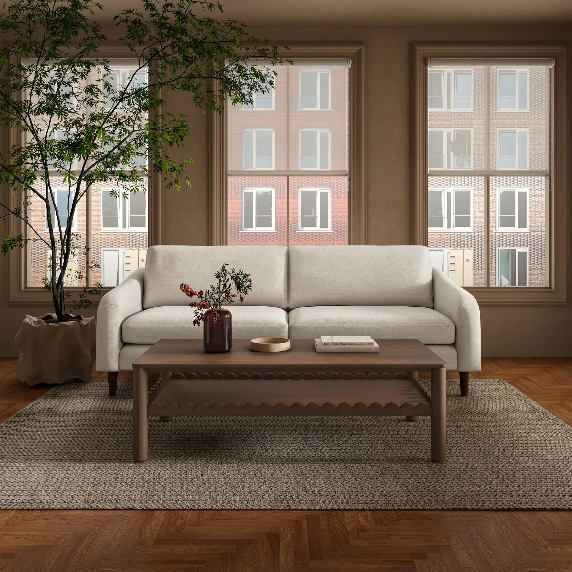 Timeless Elegance Transitional Sofa