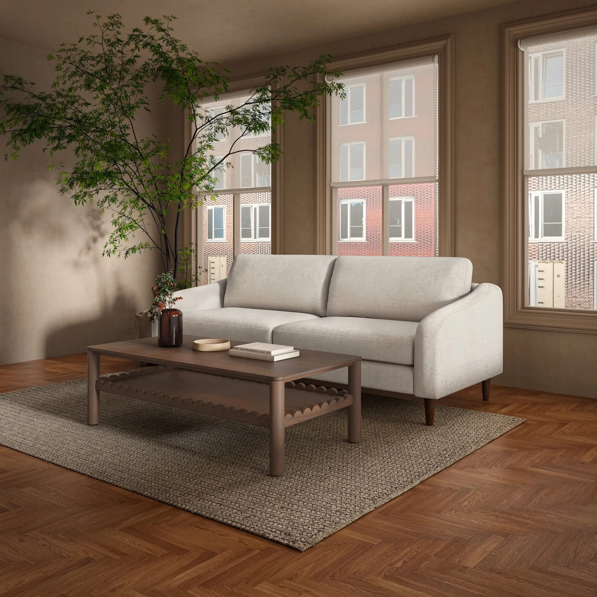 Timeless Elegance Transitional Sofa
