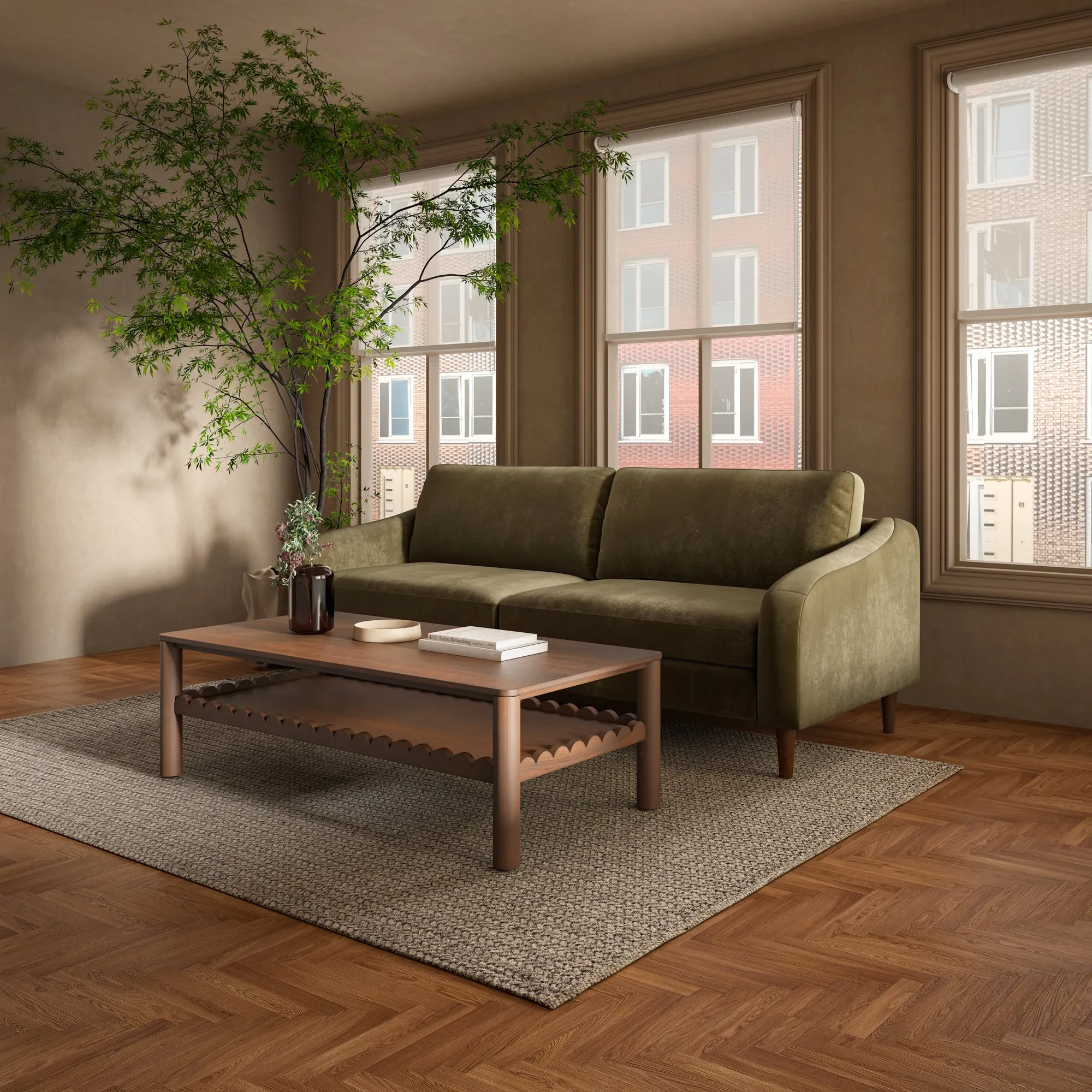 Timeless Elegance Transitional Sofa