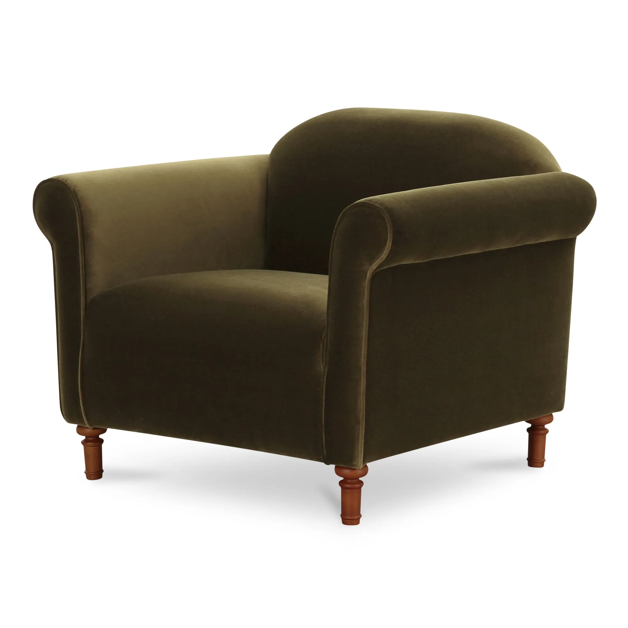 Timeless Luxury Velvet Faux Mohair Accent Chair