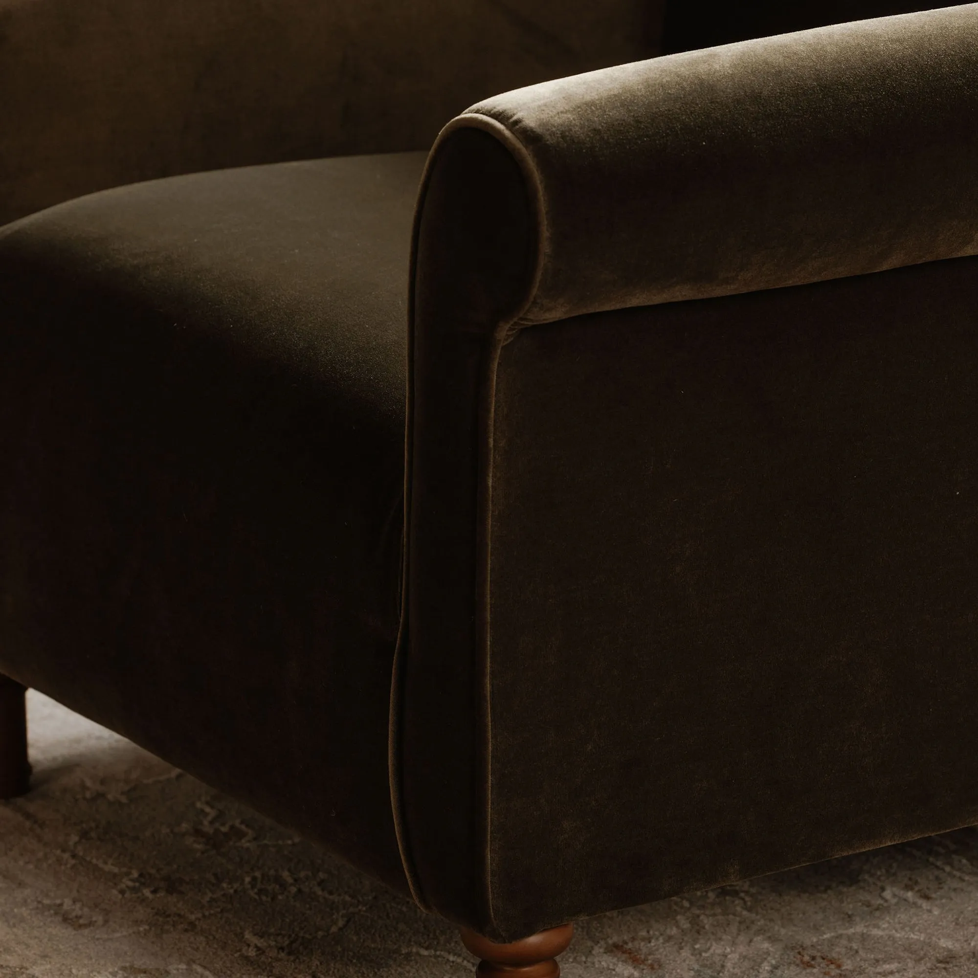 Timeless Luxury Velvet Faux Mohair Accent Chair