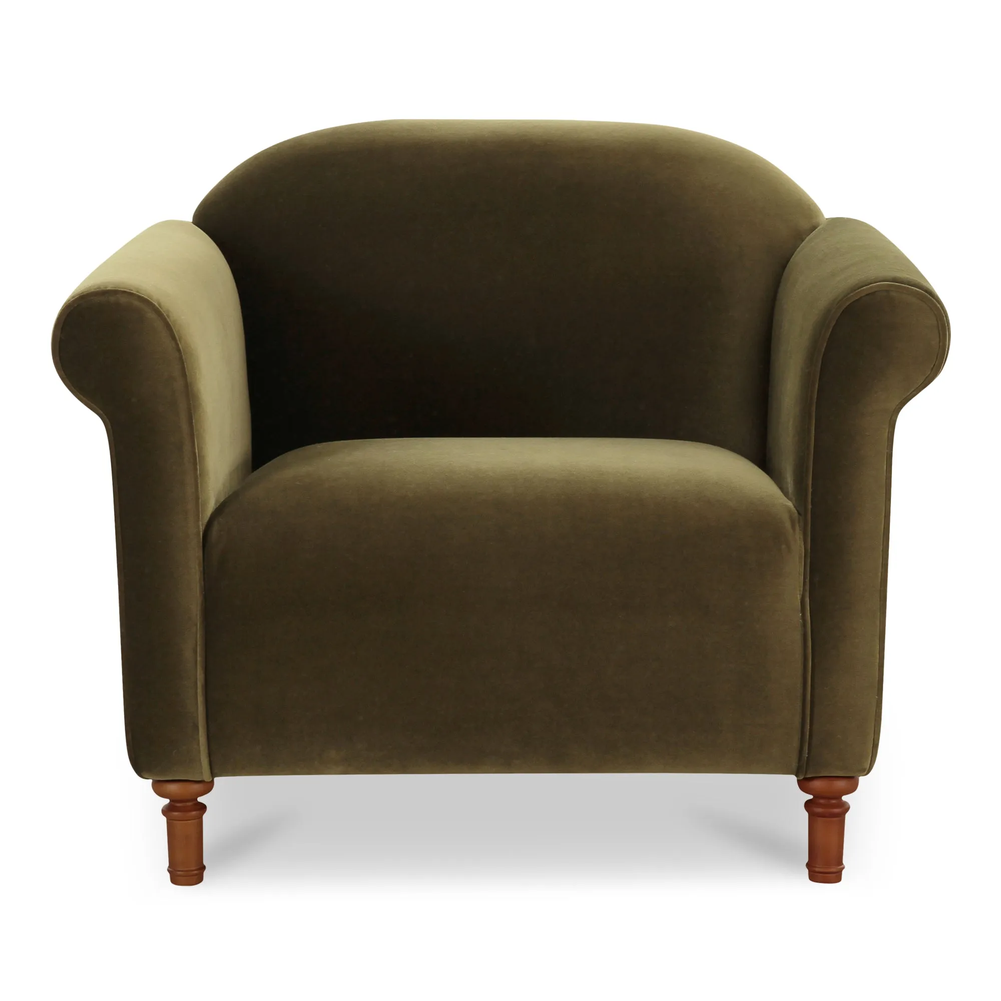 Timeless Luxury Velvet Faux Mohair Accent Chair