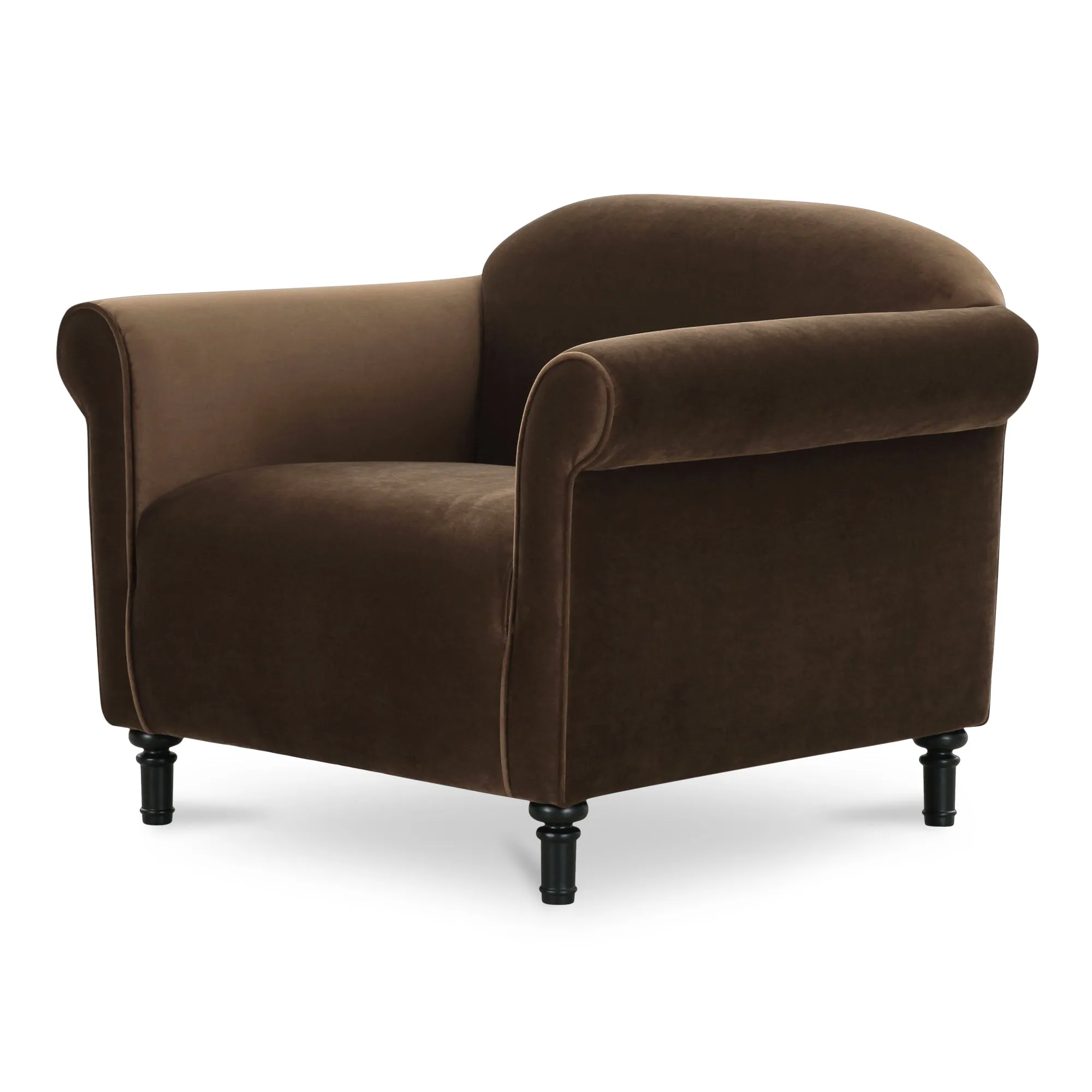 Timeless Luxury Velvet Faux Mohair Accent Chair