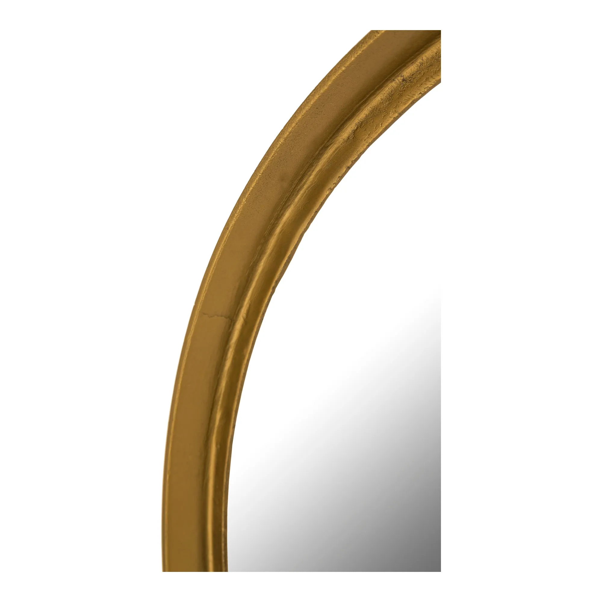 Timeless Round Brass-Toned Mirror