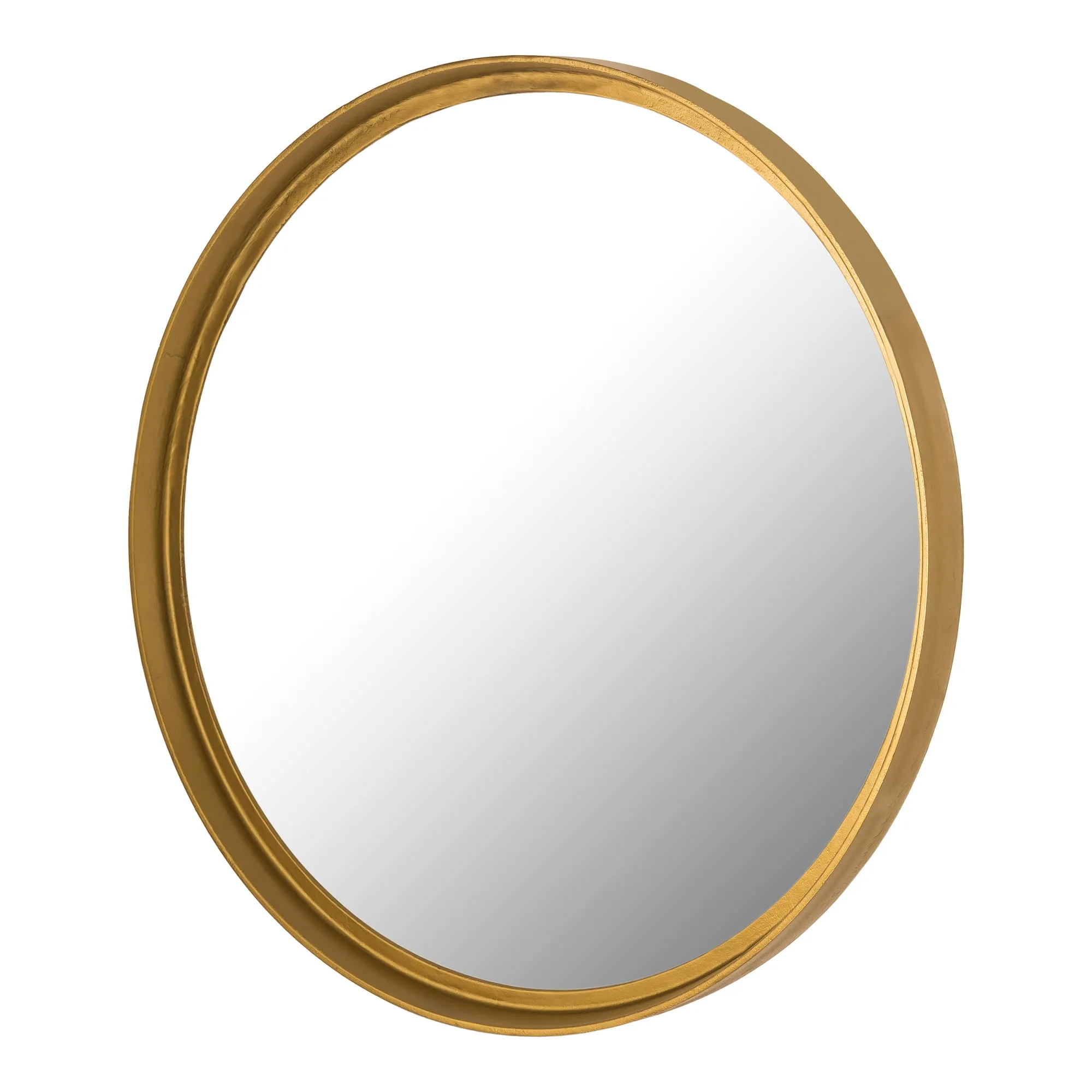 Timeless Round Brass-Toned Mirror