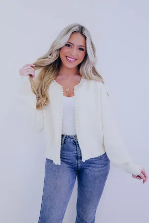 Tipton Timeless Pearl Knit Cardigan- 2 Colors