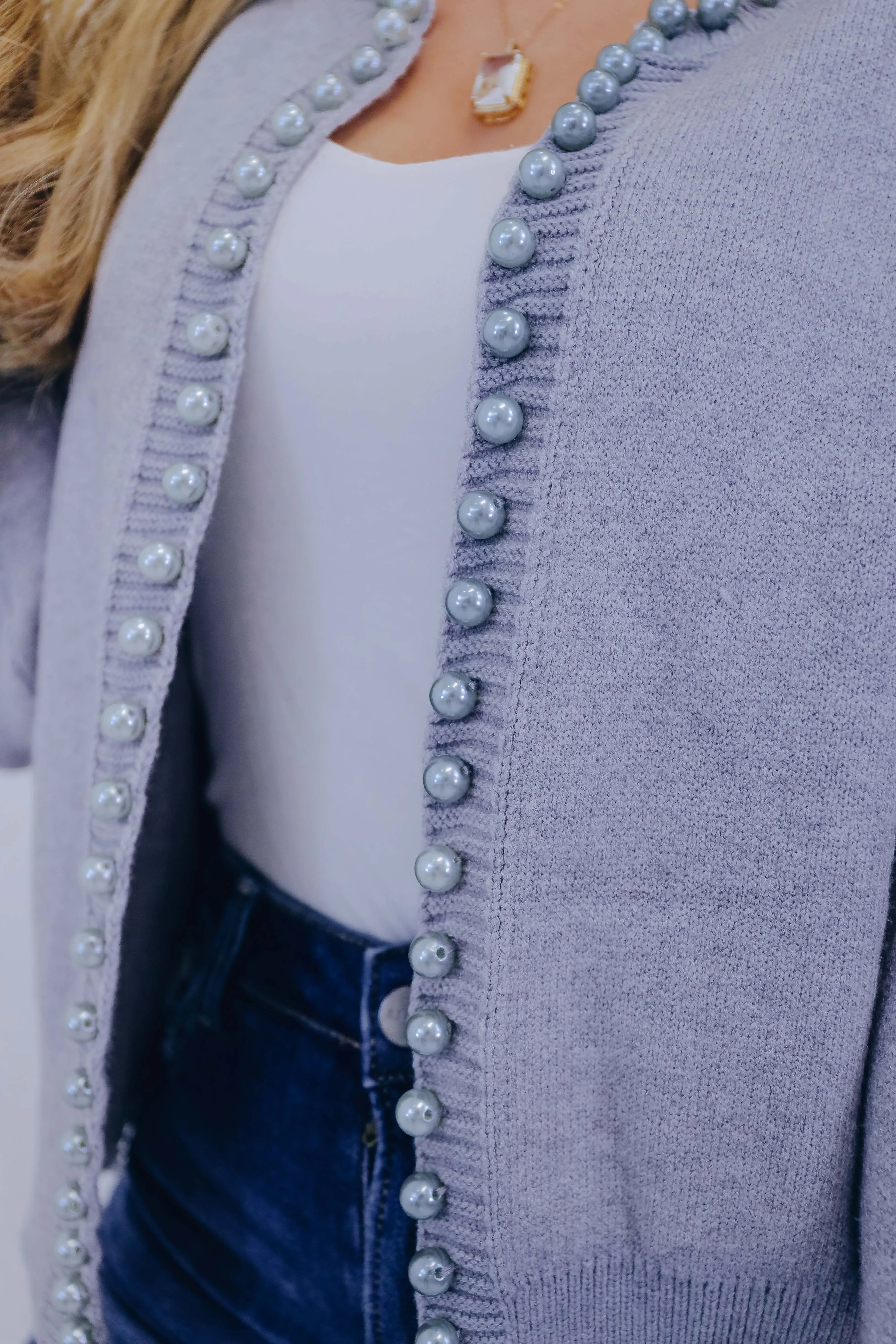 Tipton Timeless Pearl Knit Cardigan- 2 Colors