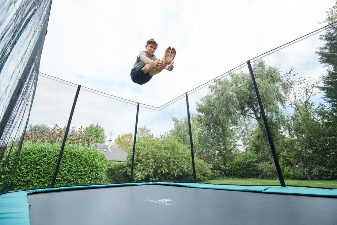 TRAMPOLINE RECTANGULAIRE 520 AVEC FILET DE PROTECTION