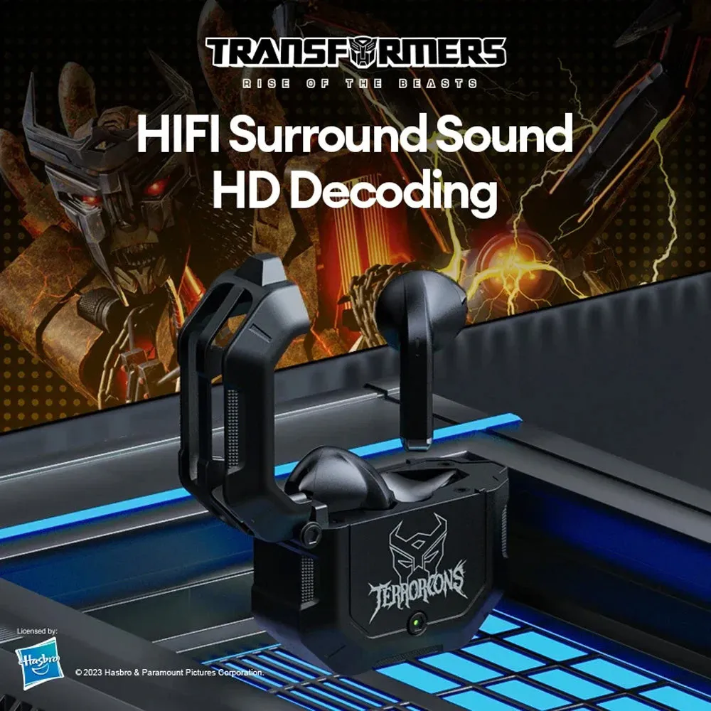 Transformers TF-T12 Low Latency Sports Earbuds - Black