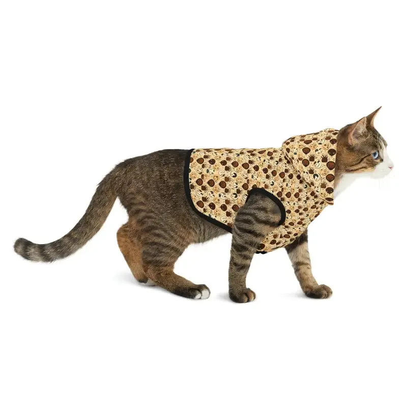 Trendy Dog Hoodie with Cool Dog Print Pattern