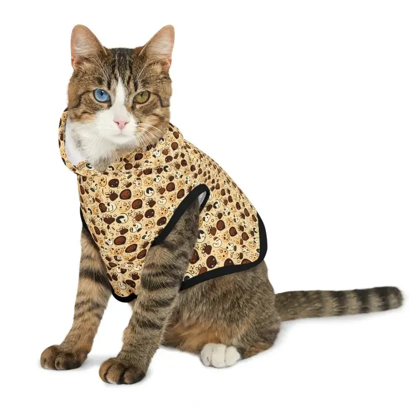 Trendy Dog Hoodie with Cool Dog Print Pattern