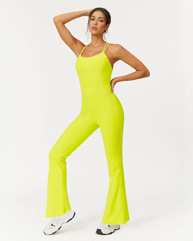 Trendy Wide Leg Active Jumpsuit