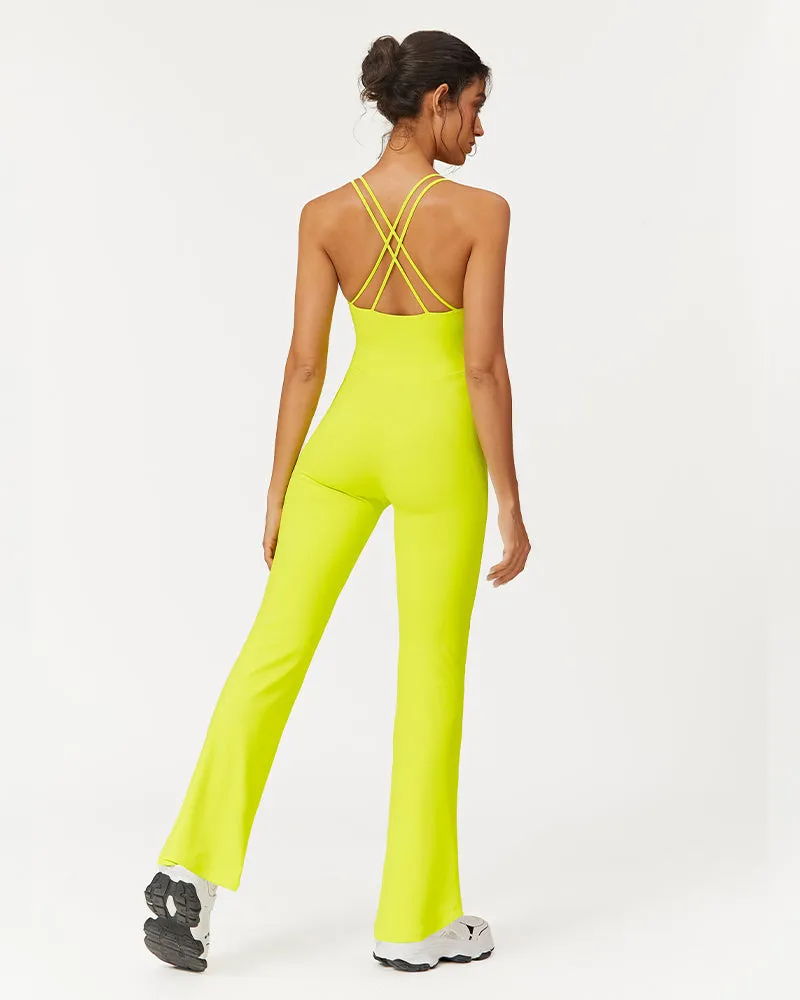 Trendy Wide Leg Active Jumpsuit