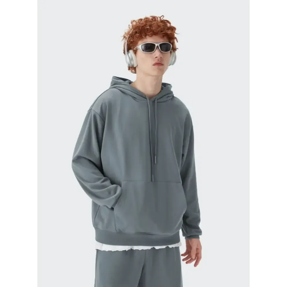 Trendy Y2K Oversized Hoodie with Drawstring for Comfort and Style