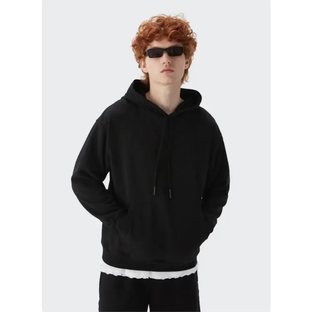 Trendy Y2K Oversized Hoodie with Drawstring for Comfort and Style