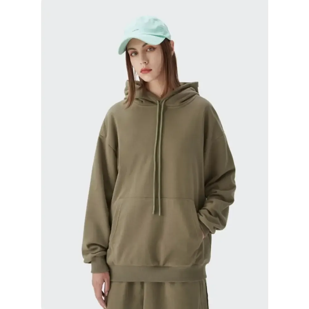 Trendy Y2K Oversized Hoodie with Drawstring for Comfort and Style