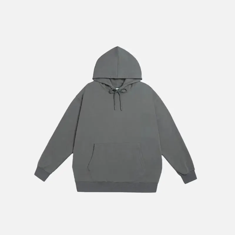 Trendy Y2K Oversized Hoodie with Drawstring for Comfort and Style