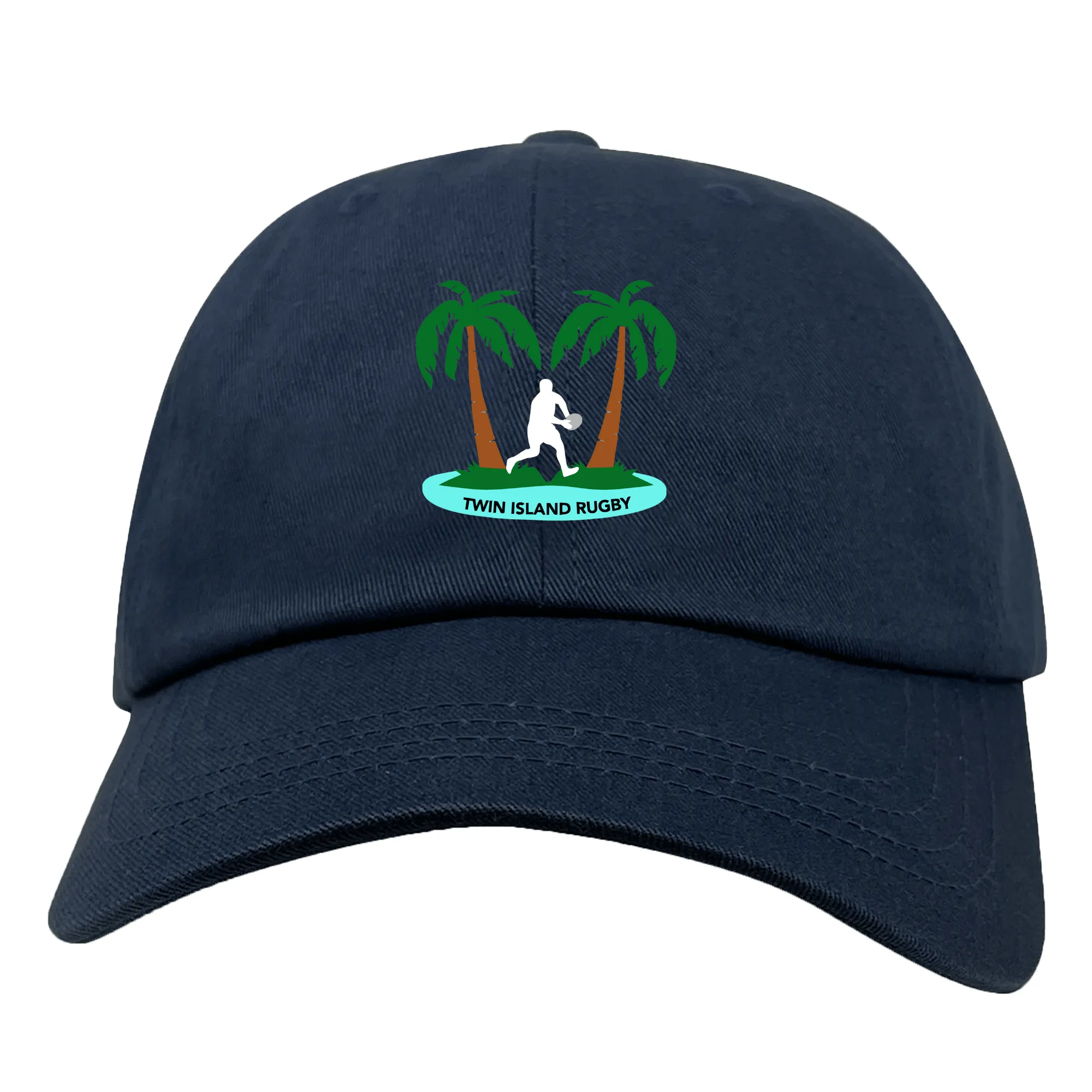 Twin Island Rugby Adult Low-Profile Cotton Twill Dad Cap