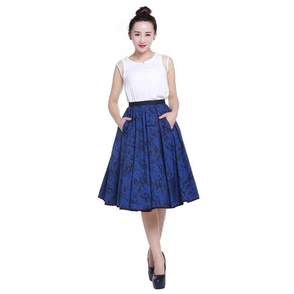 Twyla Twirl Skirt in Blue