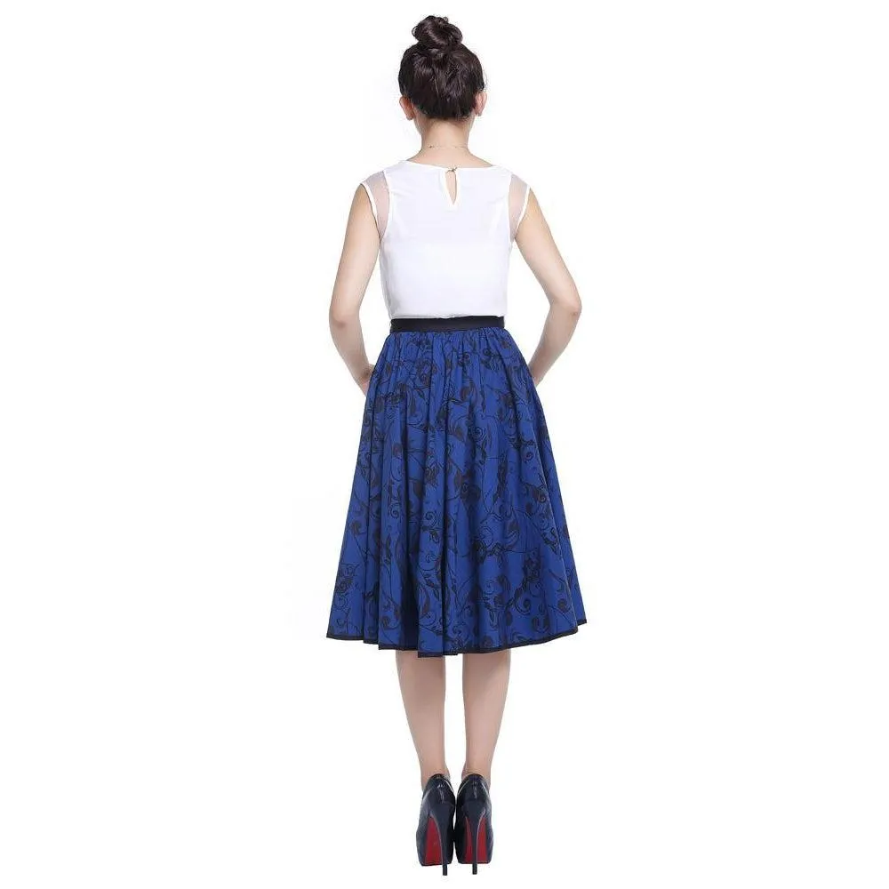 Twyla Twirl Skirt in Blue