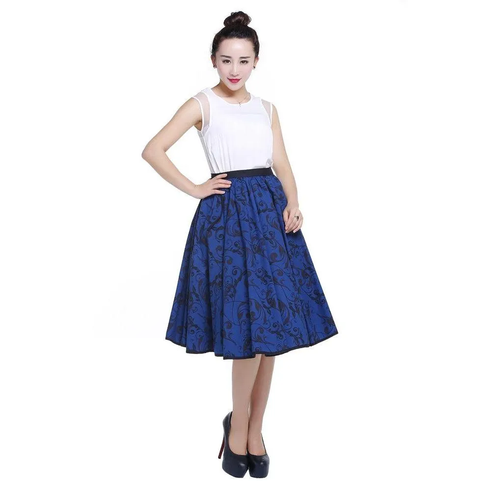 Twyla Twirl Skirt in Blue