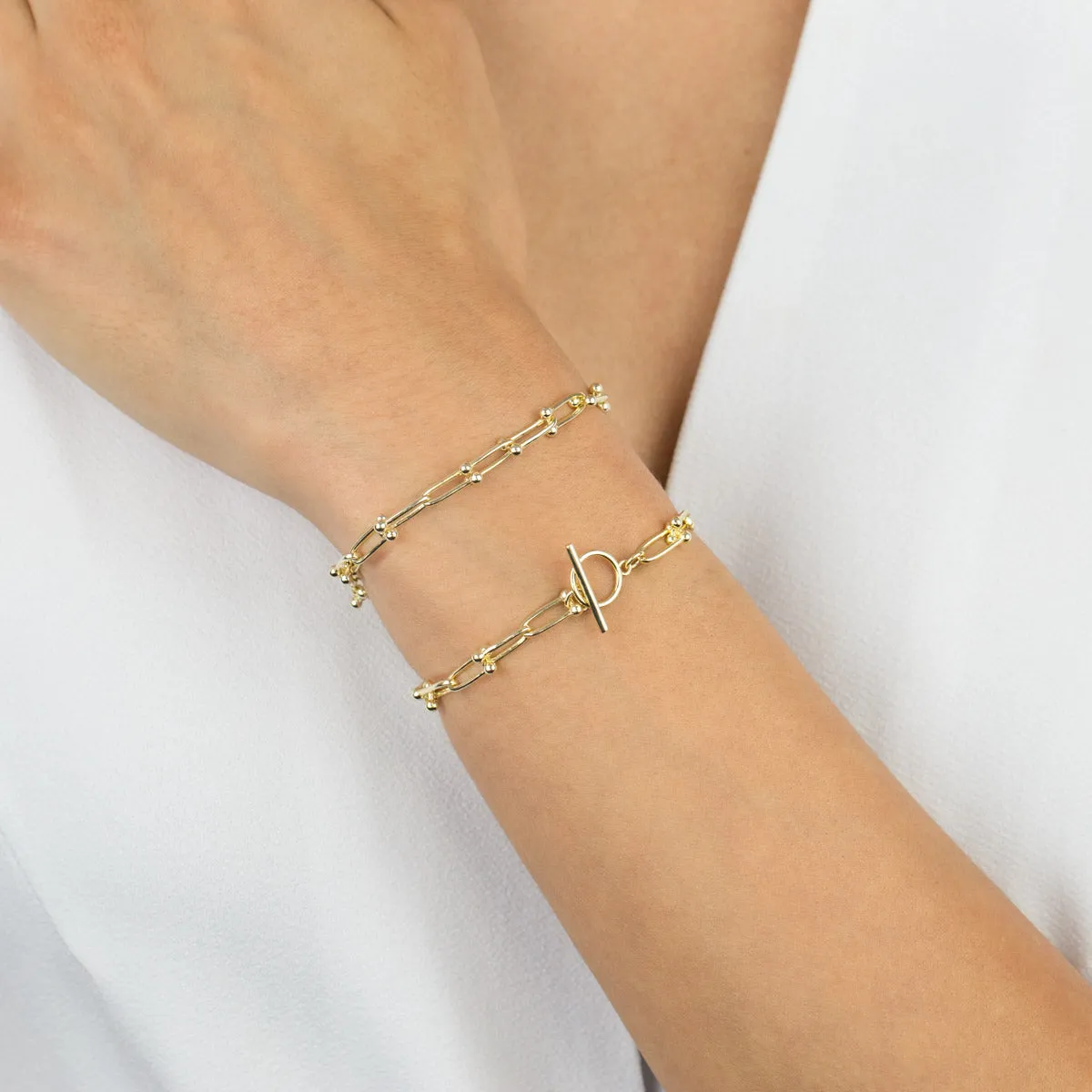 U Chain Toggle Bracelet