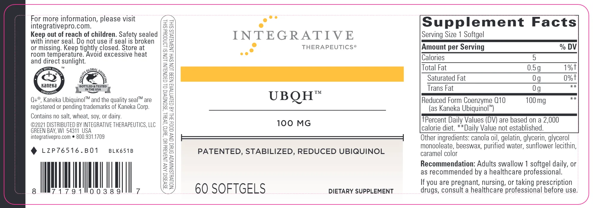 UBQH™ - 100 mg
