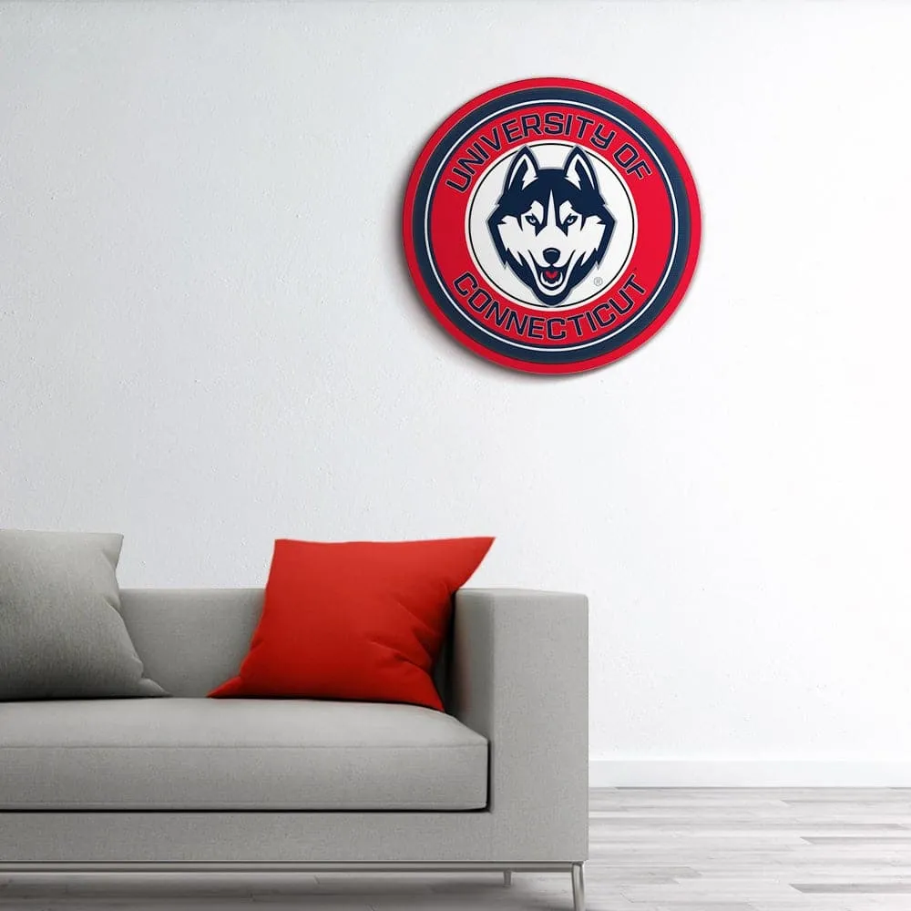 UConn Huskies: Modern Disc Wall Sign