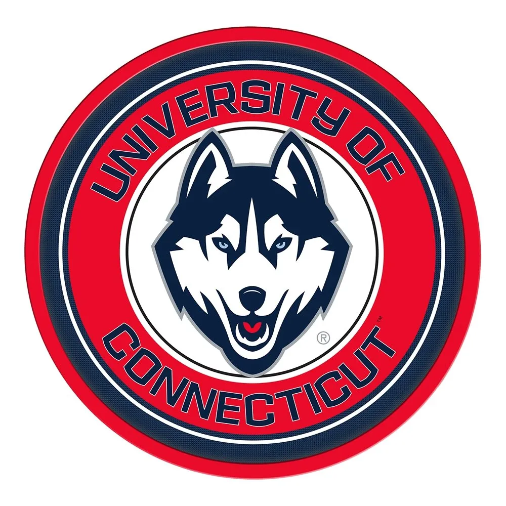 UConn Huskies: Modern Disc Wall Sign
