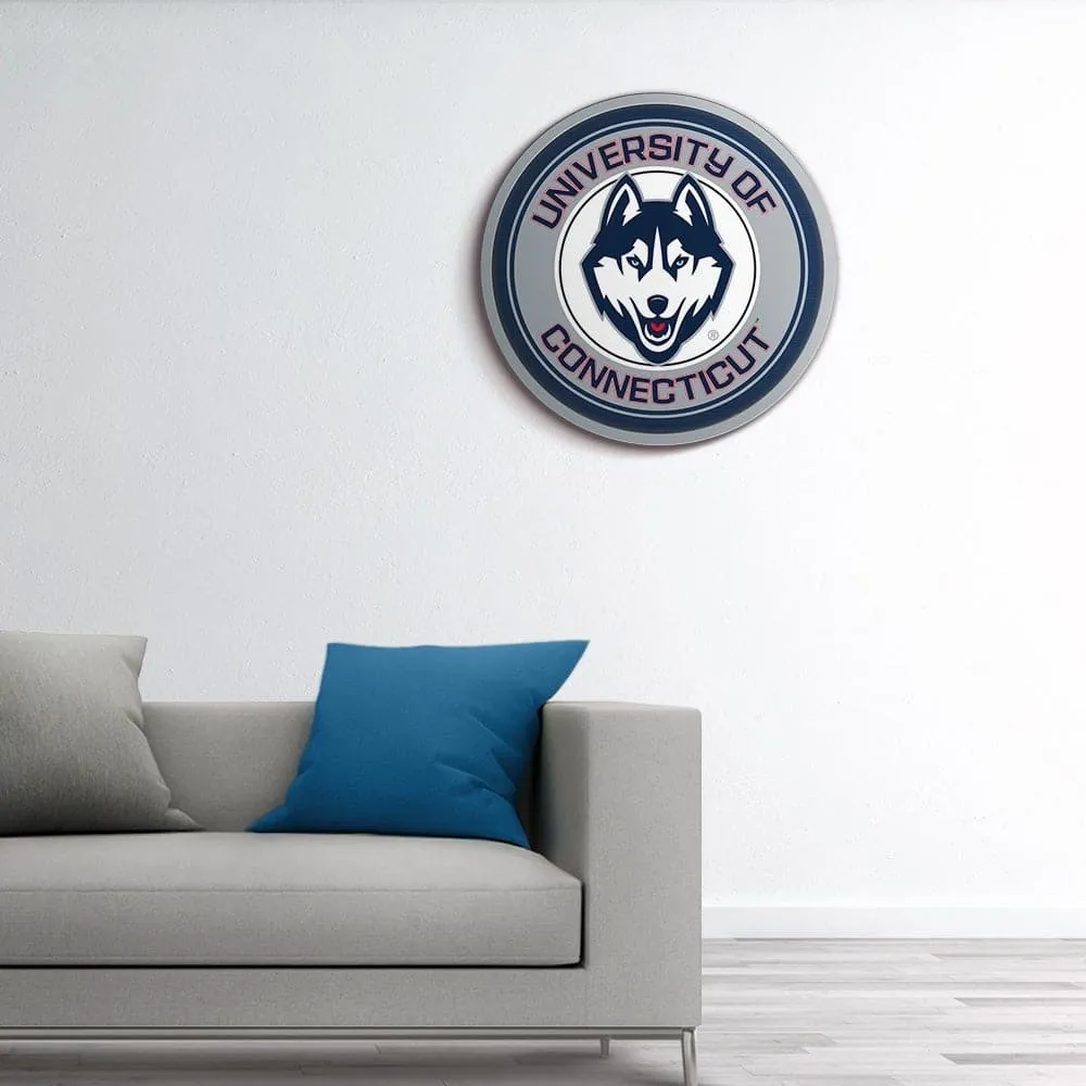 UConn Huskies: Modern Disc Wall Sign