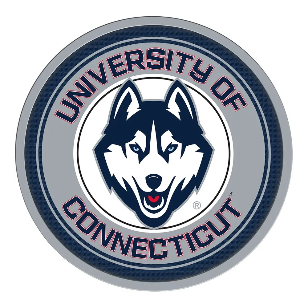 UConn Huskies: Modern Disc Wall Sign