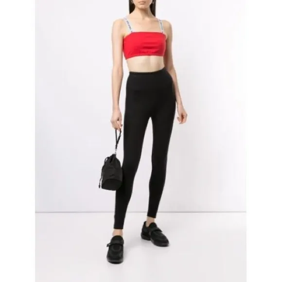 UO-Year Of Ours Kimberly Logo Band Sports Bra-Red