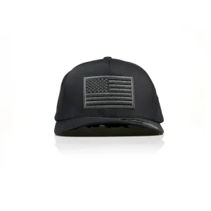 USA Black Flag Patch Flexfit Delta