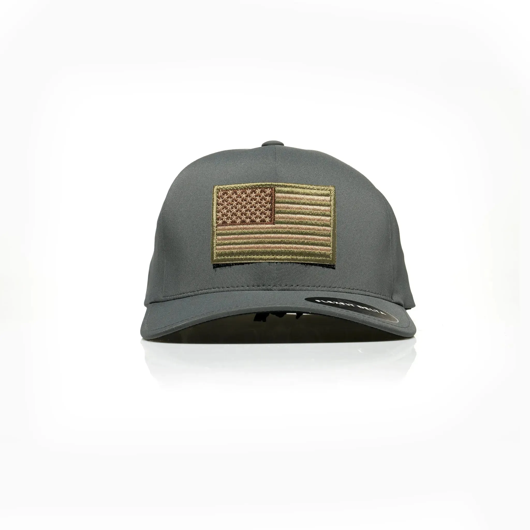 USA Tan Flag Patch Flexfit Delta