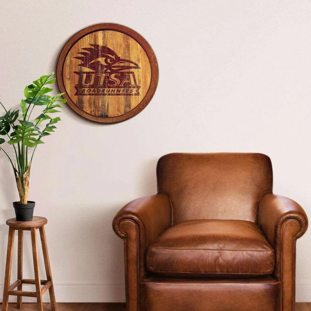 UT San Antonio Roadrunners: Branded "Faux" Barrel Top Sign