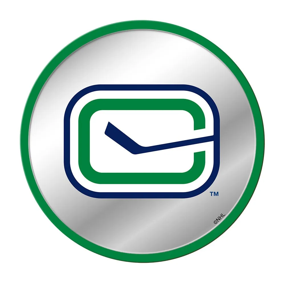 Vancouver Canucks: Secondary Logo - Modern Disc Mirrored Wall Sign
