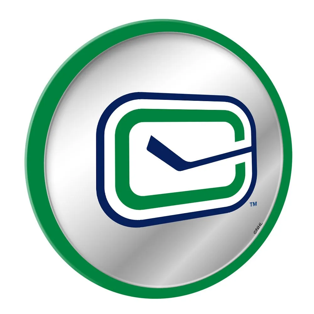 Vancouver Canucks: Secondary Logo - Modern Disc Mirrored Wall Sign