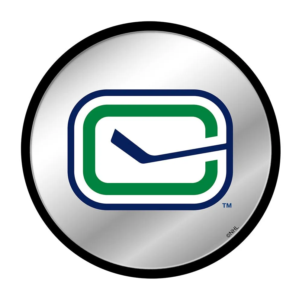 Vancouver Canucks: Secondary Logo - Modern Disc Mirrored Wall Sign