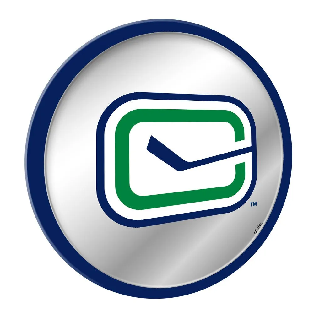 Vancouver Canucks: Secondary Logo - Modern Disc Mirrored Wall Sign