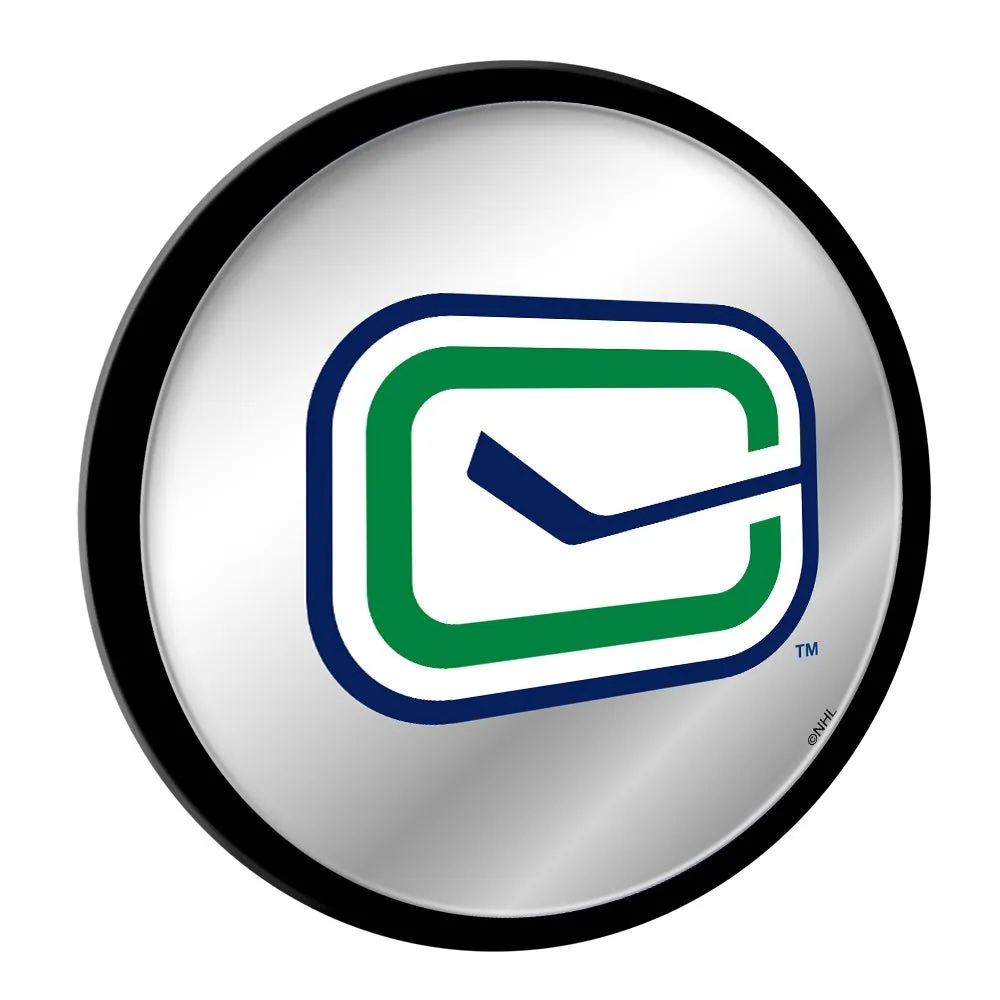 Vancouver Canucks: Secondary Logo - Modern Disc Mirrored Wall Sign