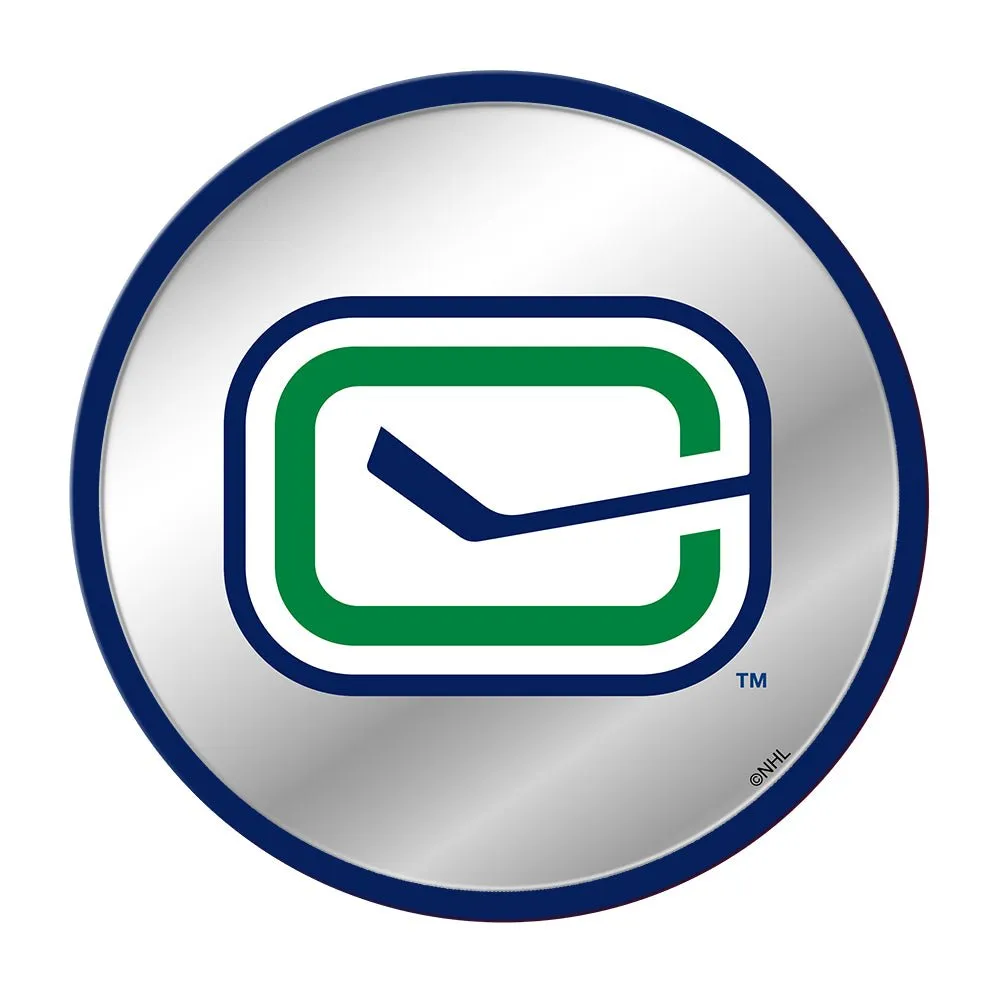 Vancouver Canucks: Secondary Logo - Modern Disc Mirrored Wall Sign