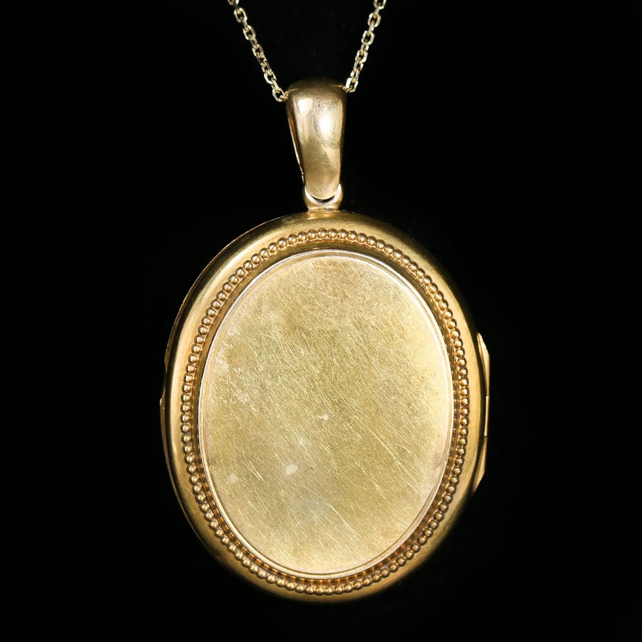Victorian 18K Yellow Gold Locket Pendant