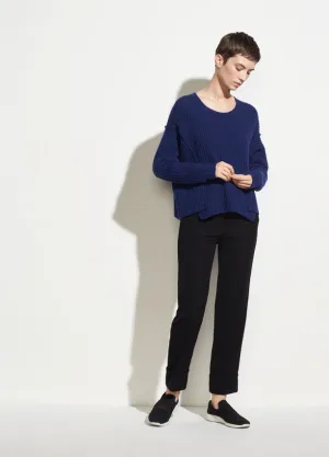 Vince Black Cuffed Coin Pocket Trouser