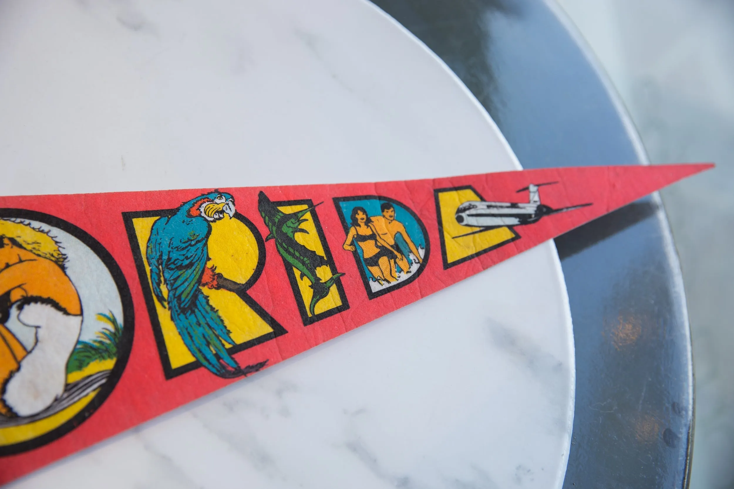 Vintage Florida Felt Flag