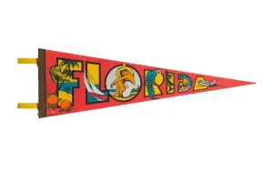 Vintage Florida Felt Flag