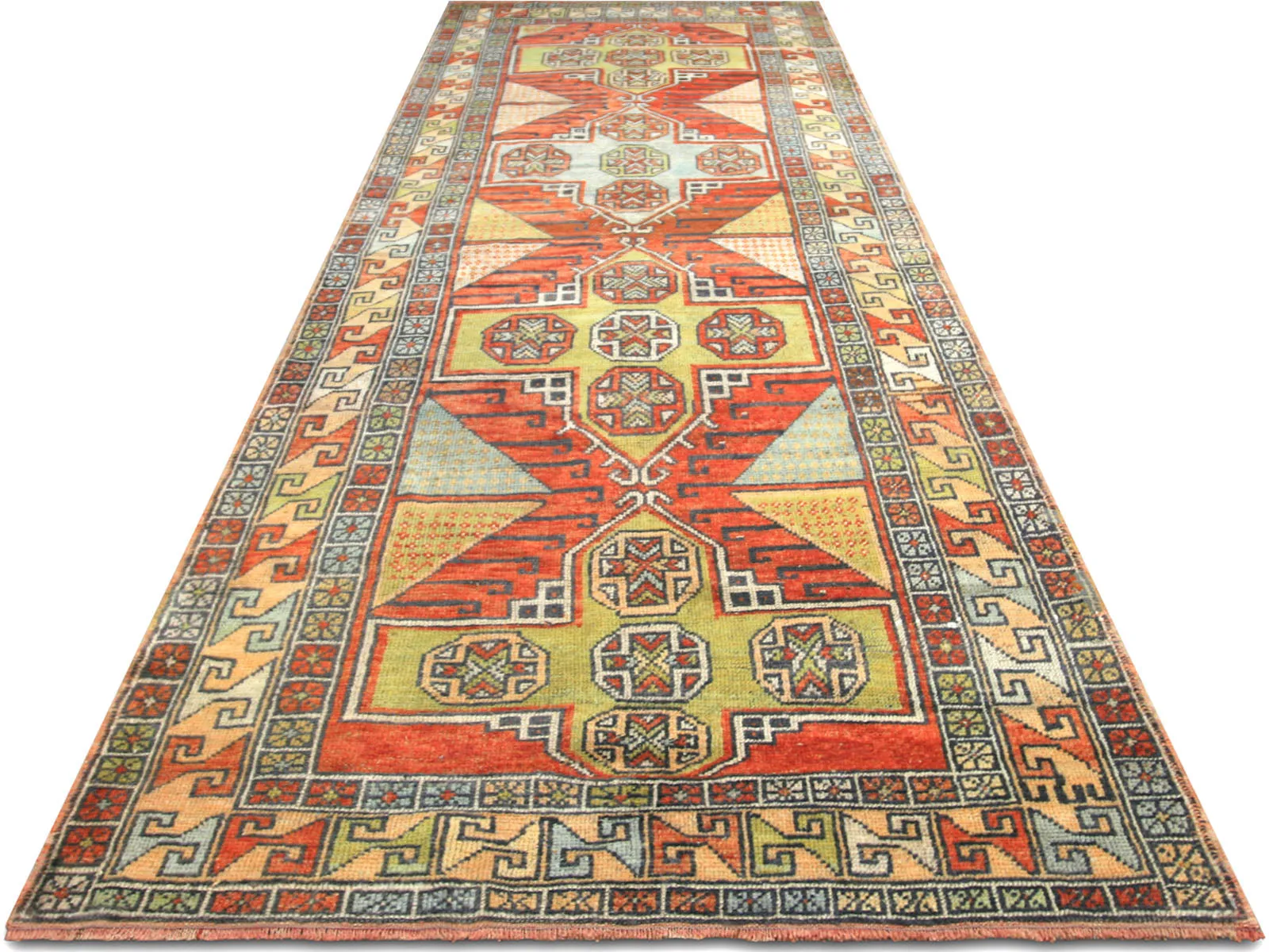 Vintage Turkish Oushak Runner - 3'7" x 11'2"